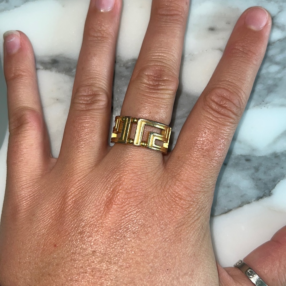 Versace Greca Ring - image 1